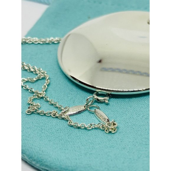 Elsa peretti silver necklace Tiffany & Co Silver in Silver  Tiffany & Co Elsa Peretti 50mm Disc 925 Sterling Silver Pendant & Necklace 16”